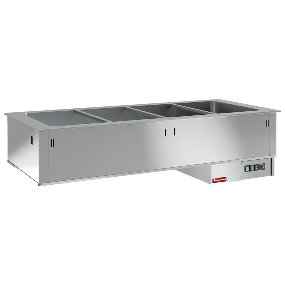 Element bain-marie spoelbak 2x GN 1/1