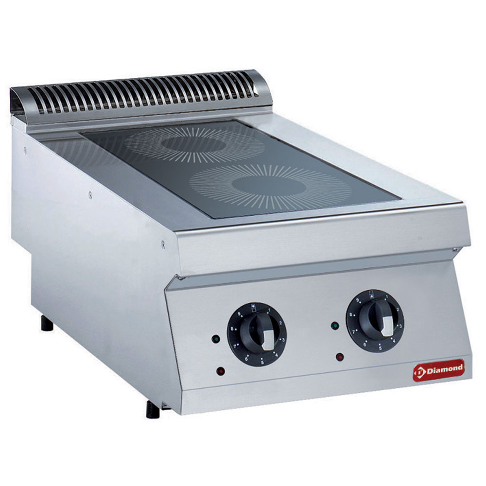Elektrische kookplaat, 2 inductiebronnen -TOP-