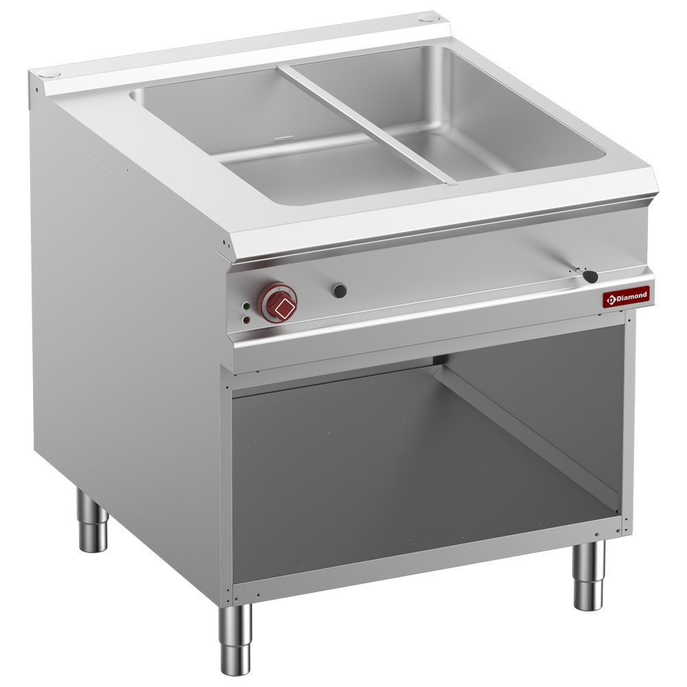 Elektrische bain-marie 8x GN 1/3-150 mm, open kast