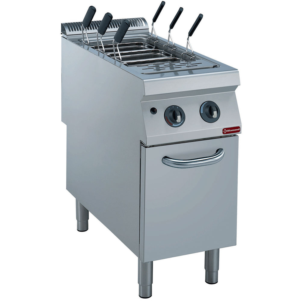 Gas pastakoker, 1 bak GN 1/1, op kast (zonder manden)