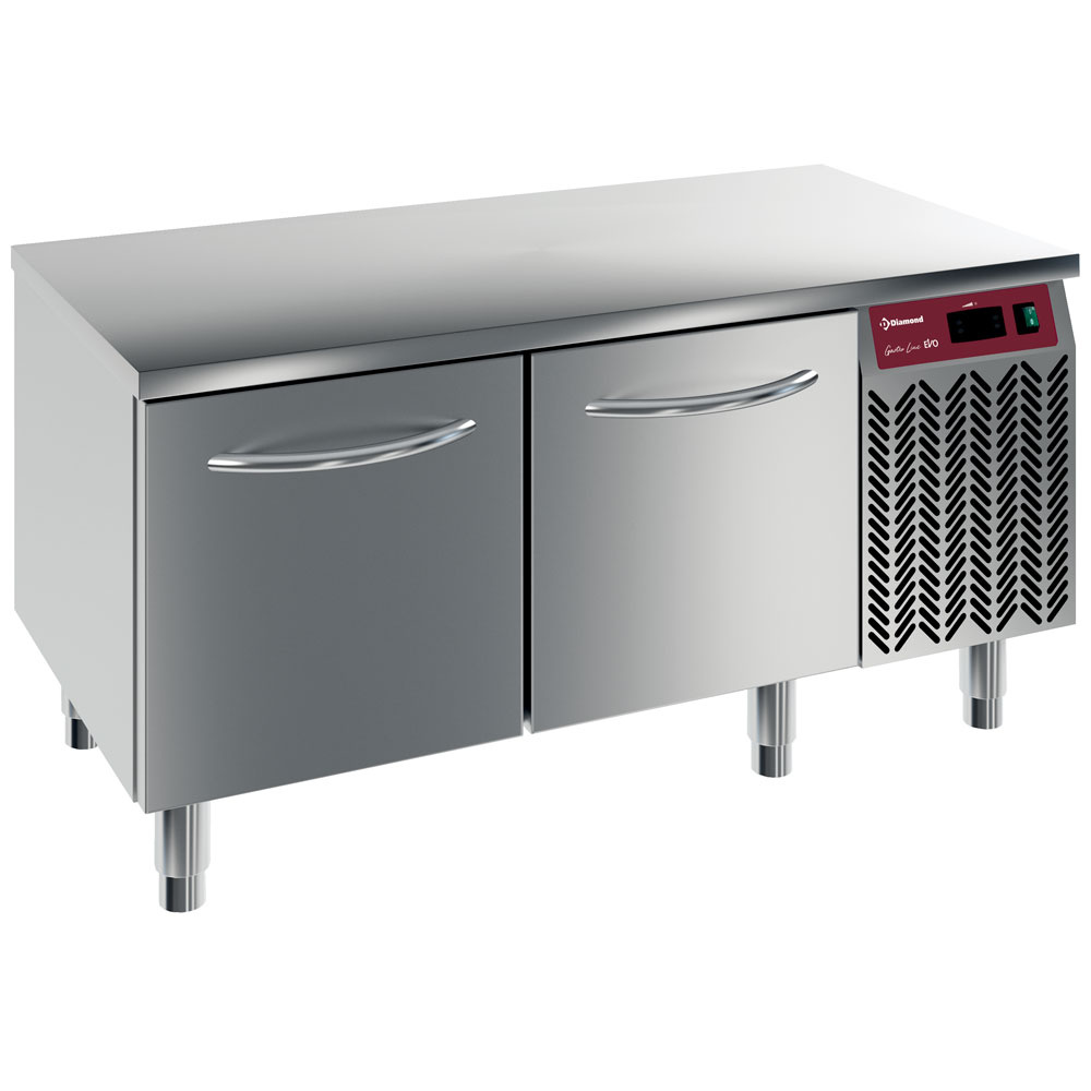 Gekoelde onderbouw, 2 laden GN 1/2+1/3-h200 mm