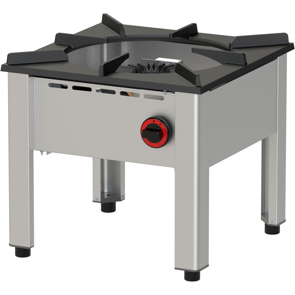 Laag gasbereik - 1 vuur (13 kW)