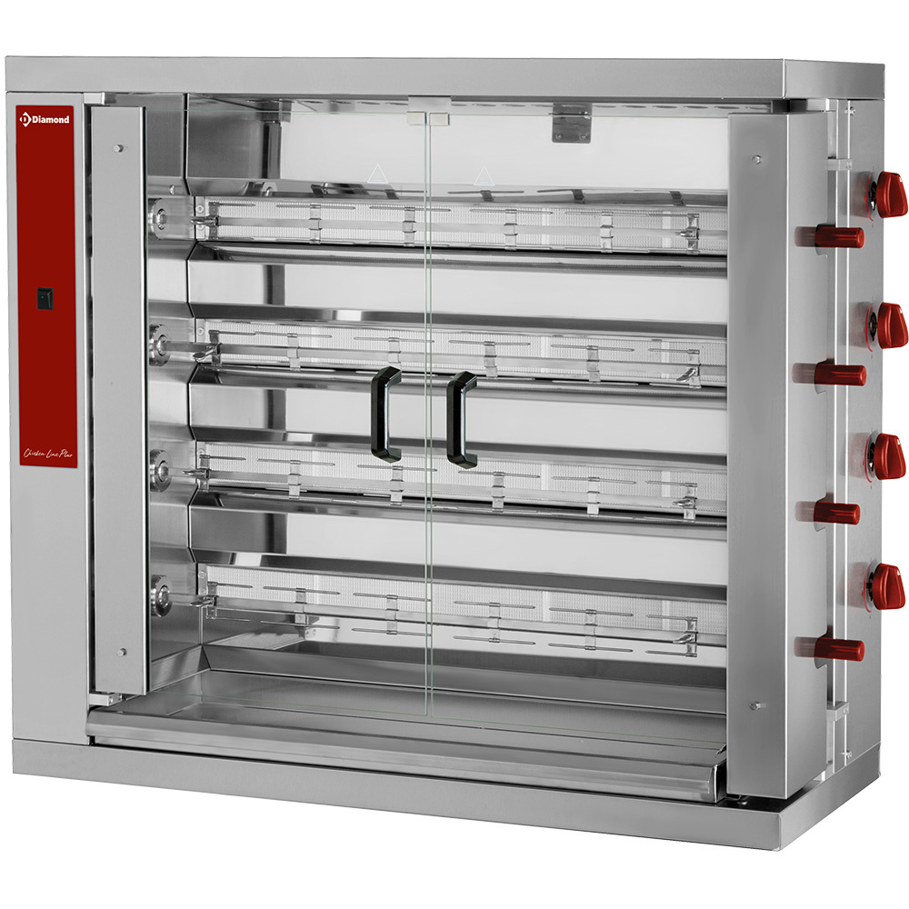 Kippengasrooster, 4 spitten (24 kippen)