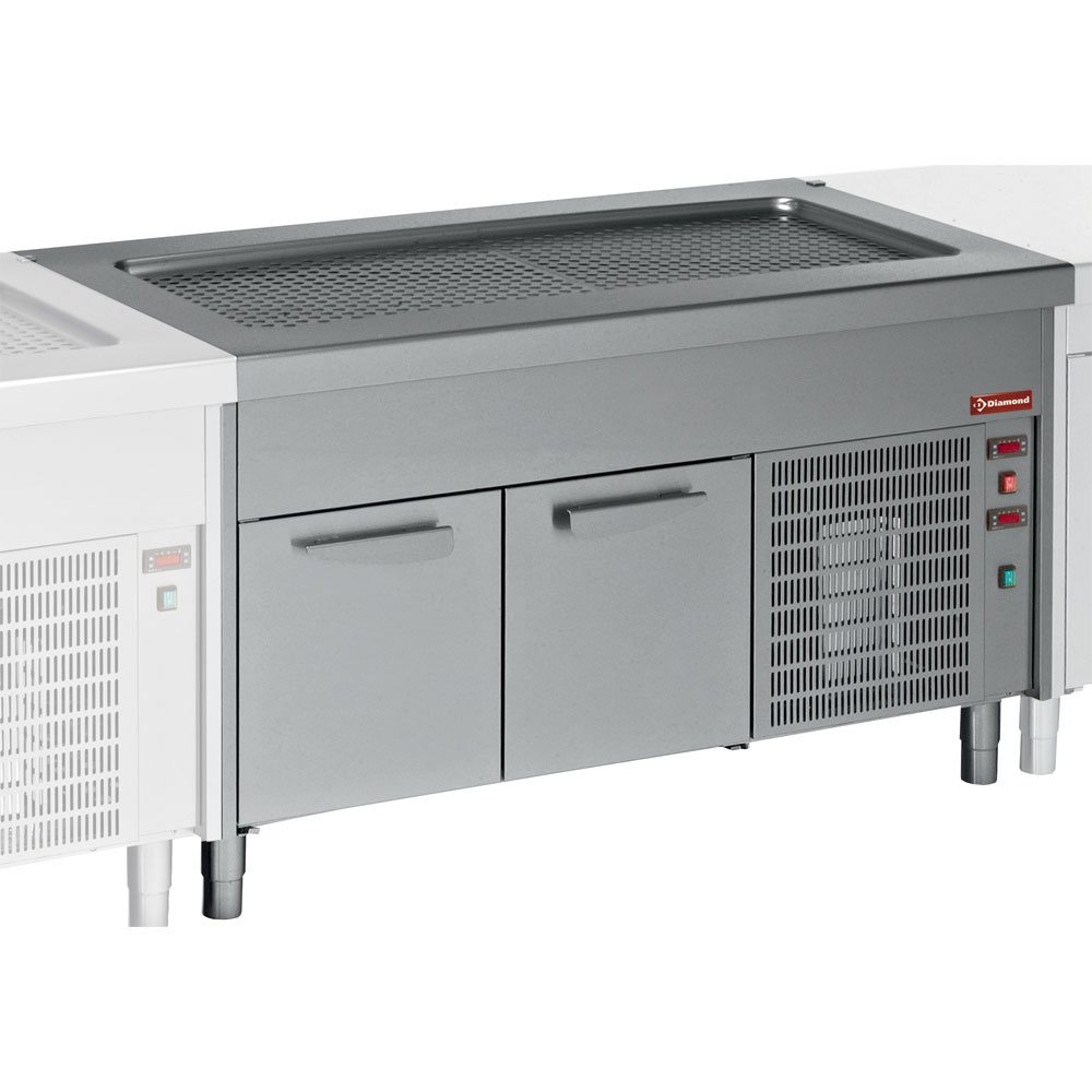 Gekoelde bovenkast op koelkast 6x GN 1/1