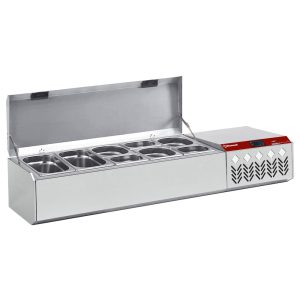 Gekoelde constructie GN 5x1/4, met deksel