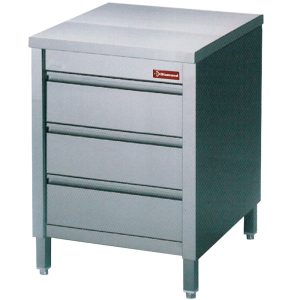 Tafel op kast met 3 laden GN1/1