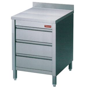 Tafel op kast met 3 laden GN1/1