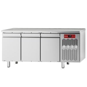 Gekoelde tafel, geventileerd, 3 deuren GN 1/1