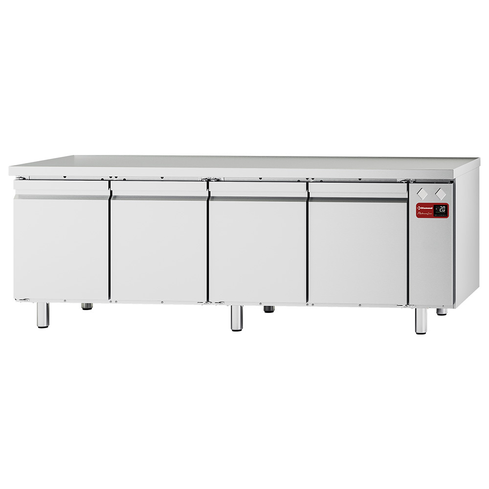 Gekoelde tafel, geventileerd, 4 deuren GN 1/1, (zonder groep)