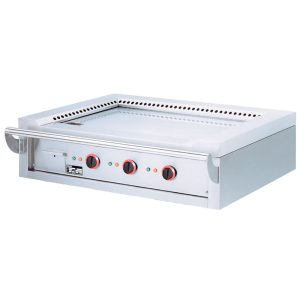 Elektrische "Teppanyaki" plaat, 3 vlakken (3x 4,7 kW), voor op tafel -Top-