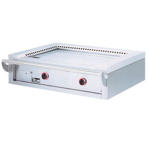 Gas "Teppanyaki" plaat, 2 vlakken (2x 7 kW), voor op tafel -Top-
