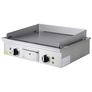 Elektrische "Teppanyaki" plaat, 2 zones (2x 3,15 kW), voor op tafel