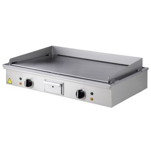 Elektrische "Teppanyaki" plaat, 2 vlakken (2x 5 kW), voor op tafel