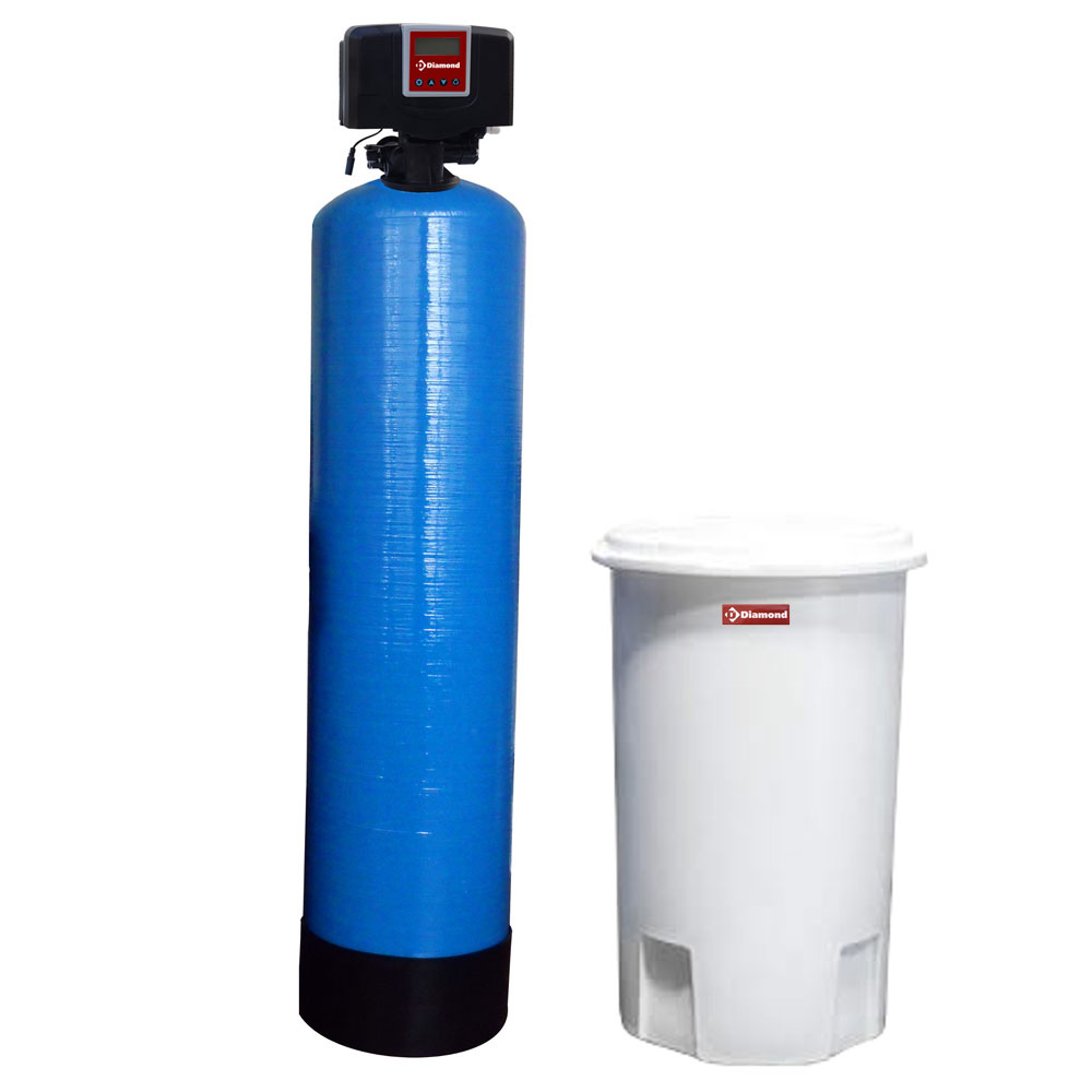 Chrono-volumetrische waterontharder, 60 L., met externe carboy
