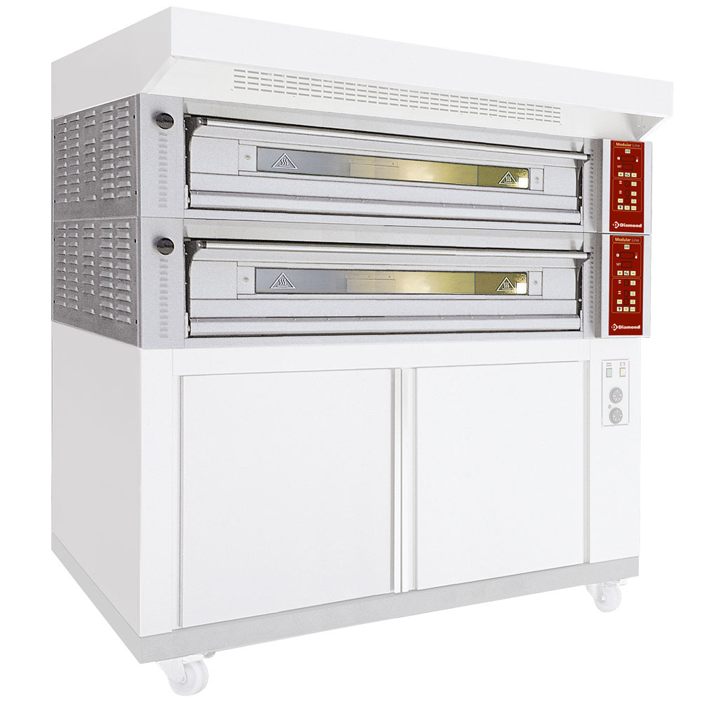 Elektrische modulaire oven 4 platen, capaciteit 4x 600x400 mm