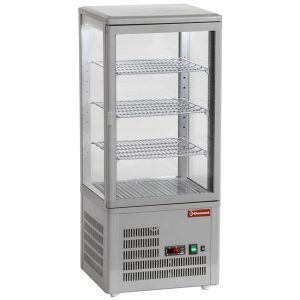 Geventileerd presentatietafelmodel, 4 glazen zijden, 4 "Grijze" niveaus