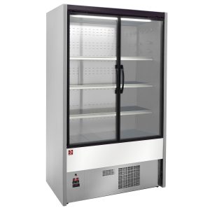 Geventileerd gekoeld wandelement, draaideuren - GRIJS / WIT