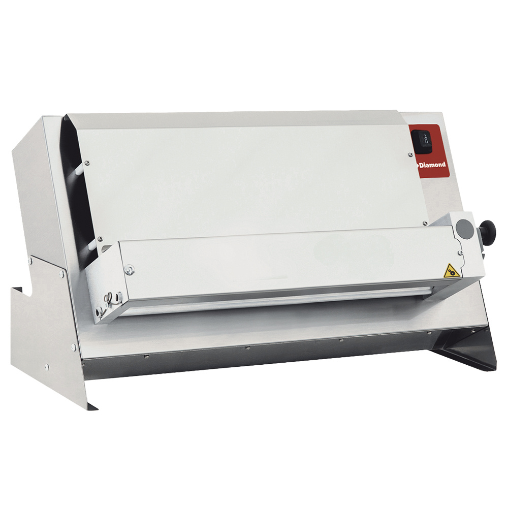 Pizzaroller Ø 420 mm, 1 rol "Lineair", van roestvrij staal