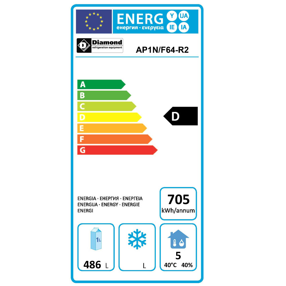 Geventileerde koelkast, 20x EN 600x400 - Afbeelding 2