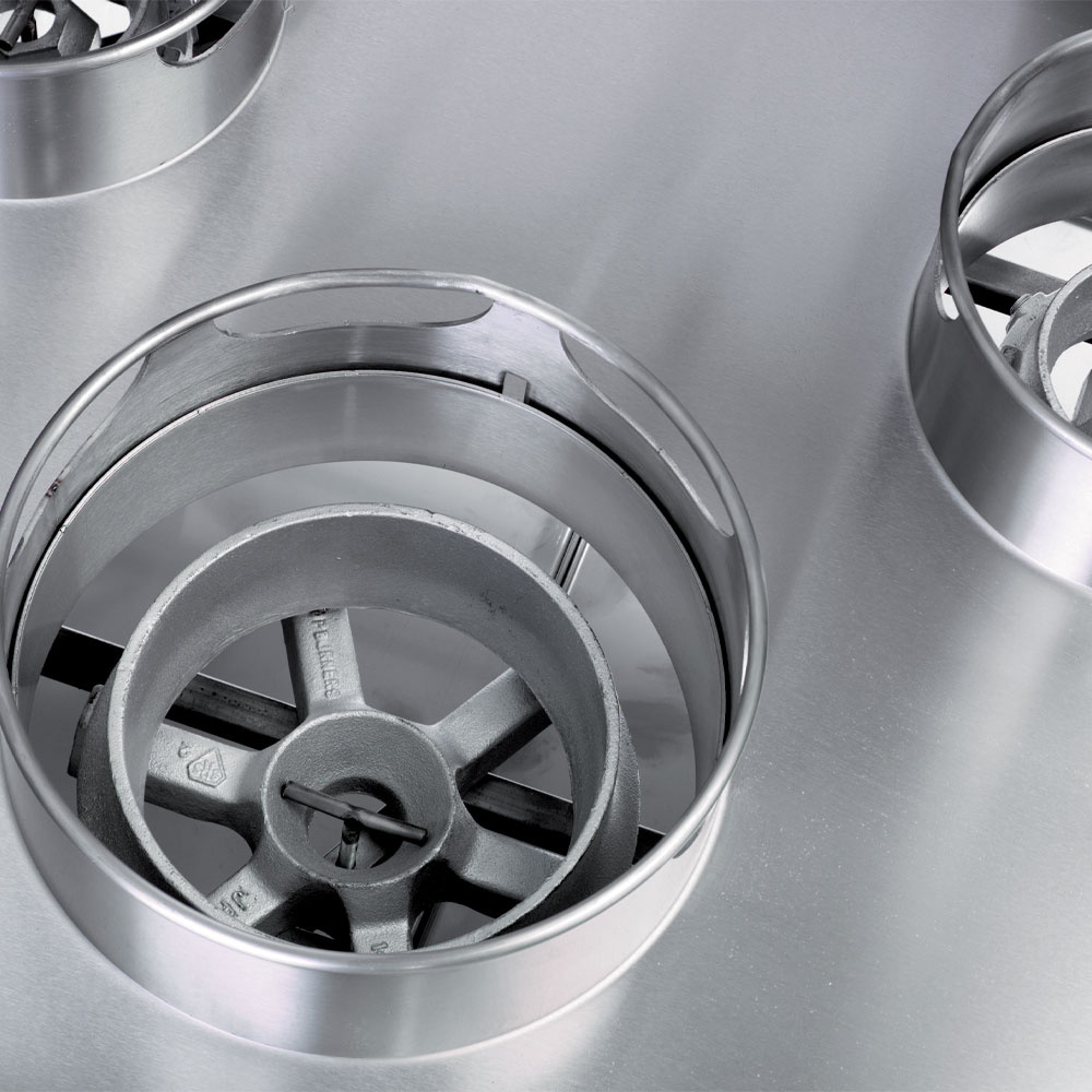 Wokfornuis 5 branders met watergordijn - Afbeelding 2