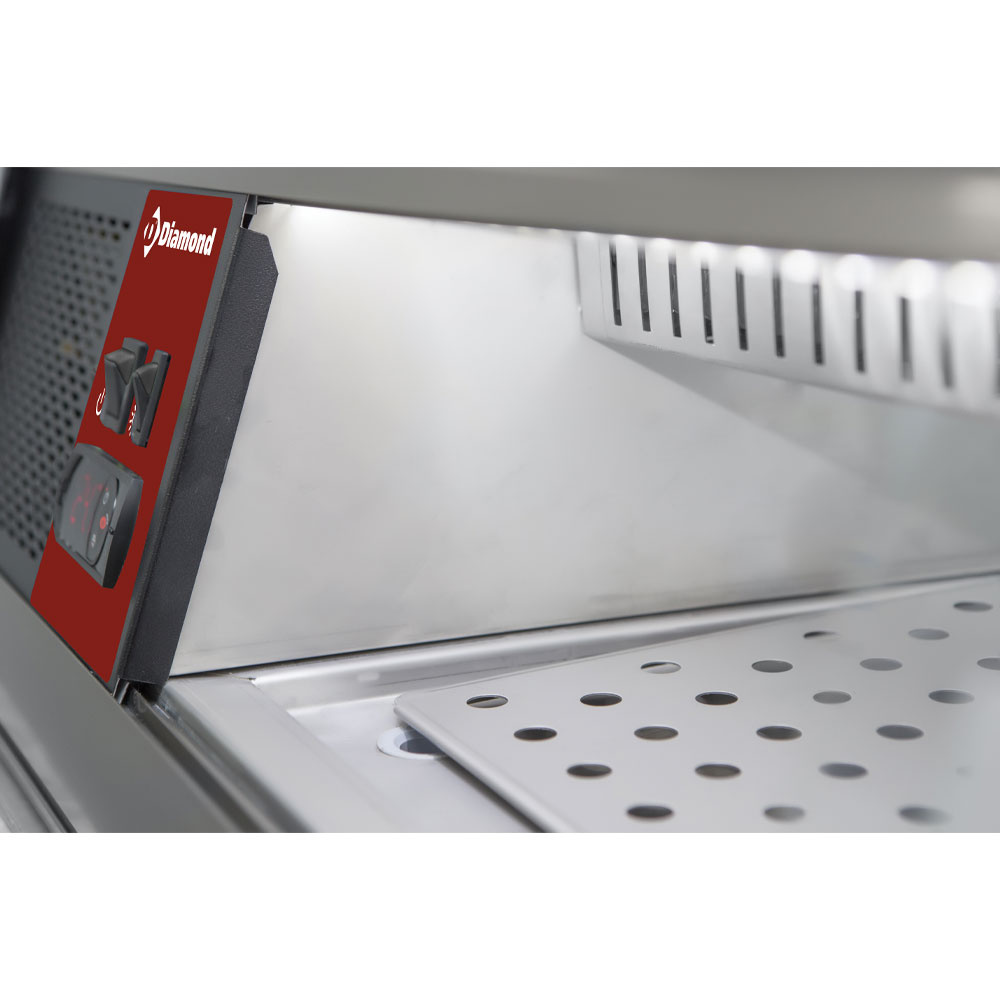 Gekoelde display voor sushi, dubbele geperforeerde bodem (inbegrepen) - Afbeelding 2