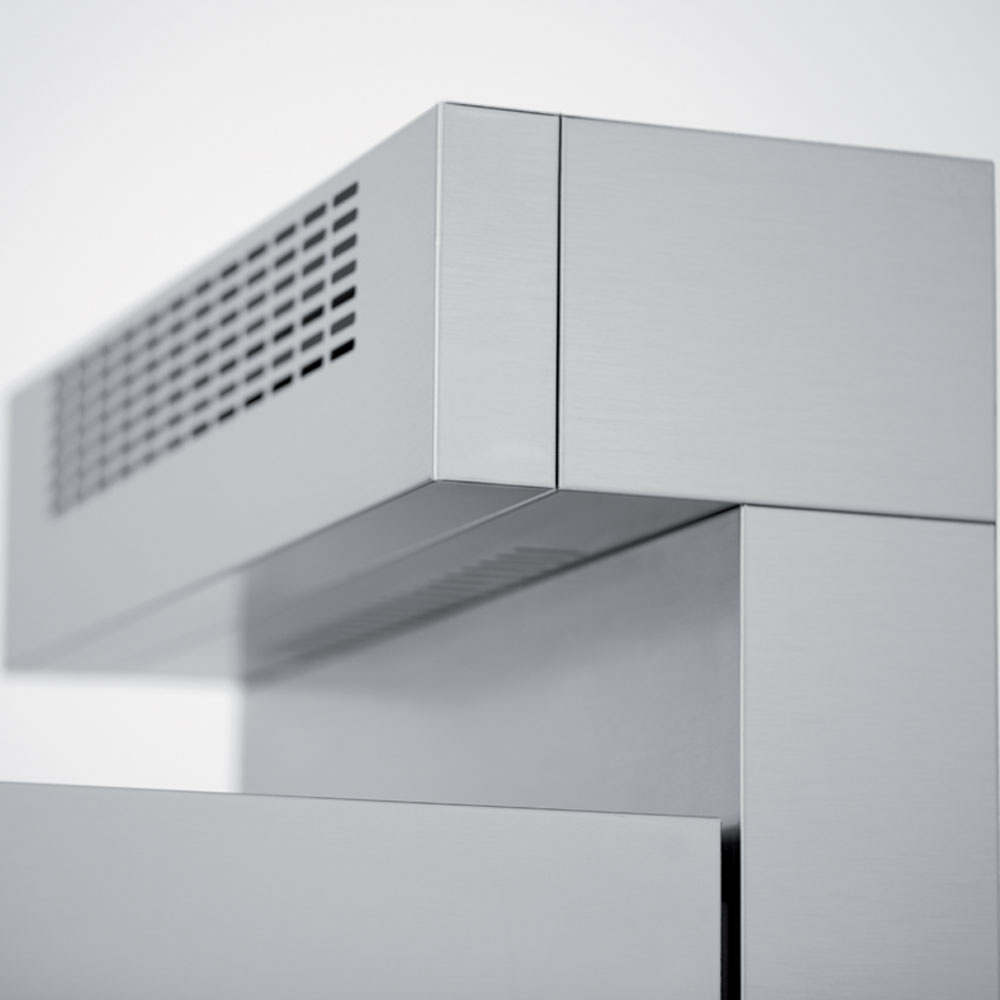 Afzuigkap vaatwasser, korf 500x500 mm, Waterontharder continu + condensor-recuperator van de stoom - Afbeelding 2