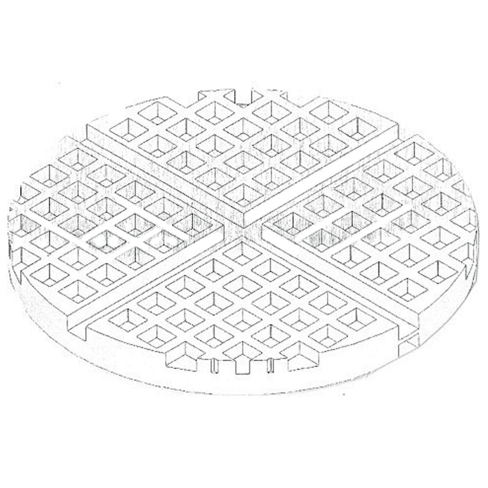 Elektrisch wafelijzer voor 4 ronde wafels - Afbeelding 2