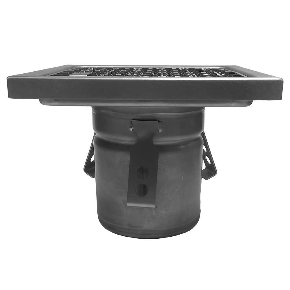 RVS vloerafvoergoot 300x300, zijafvoer - Afbeelding 2