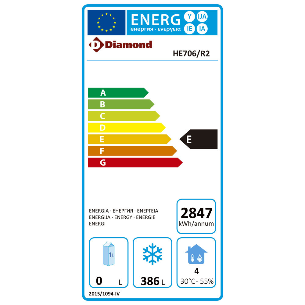 Geventileerde vriezer, 1 deur (550 liter) - Afbeelding 2