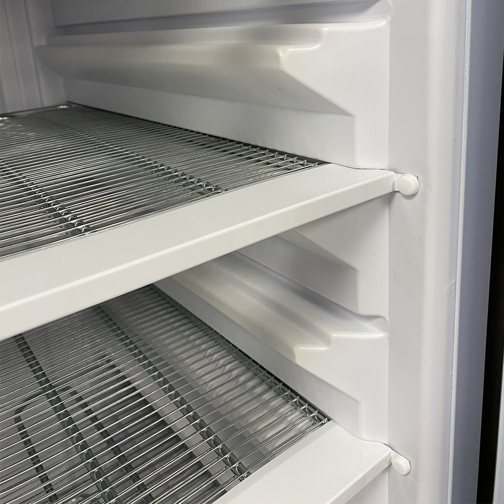 Statische vriezer, glazen deur, 525 liter, GN2/1+600x400, roestvrij staal - Afbeelding 2