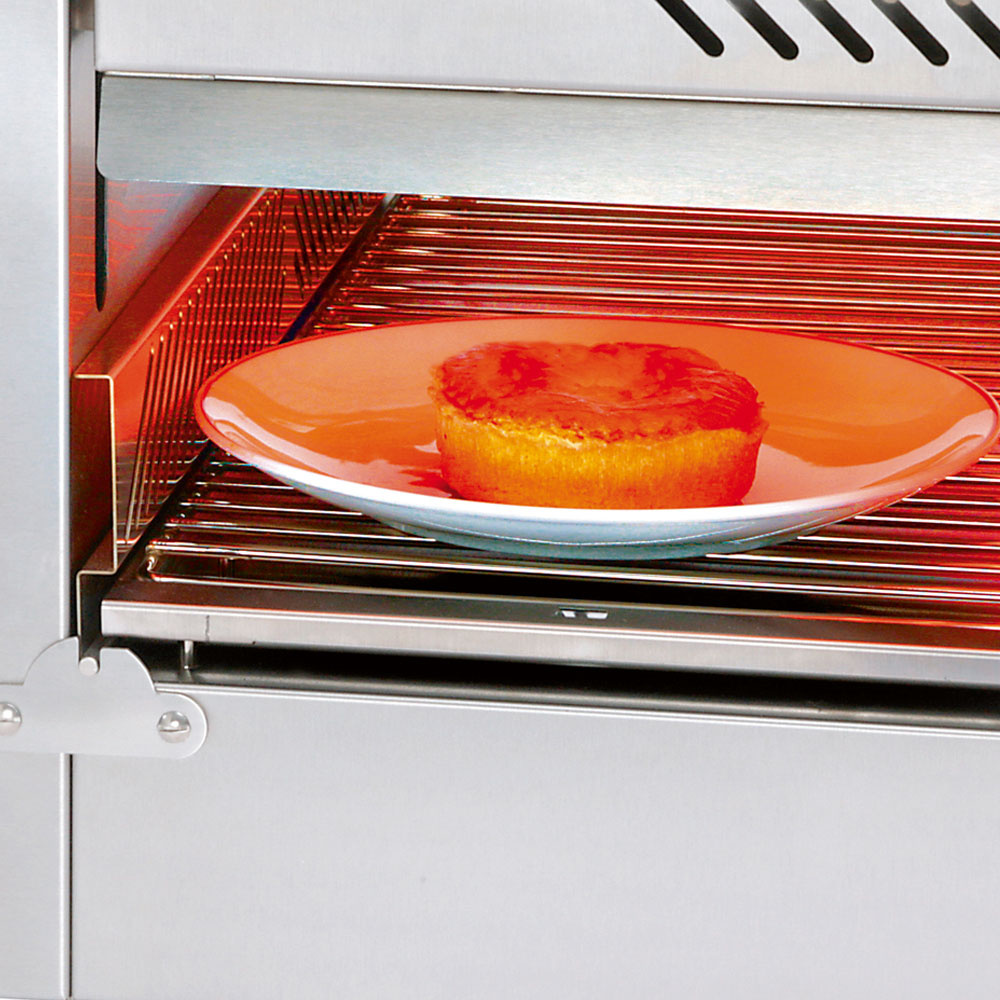 Salamander van glaskeramiek, afneembare kap, 2 bronnen - Afbeelding 2