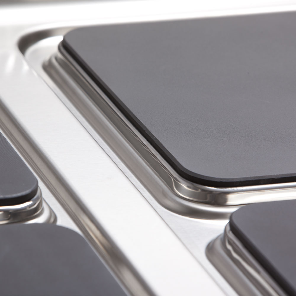 Elektrisch fornuis, 4 vierkante platen -TOP- - Afbeelding 2