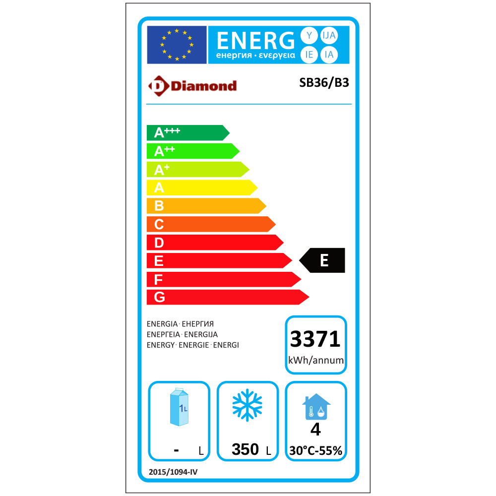 Diepvrieskast 3 deuren GN 1/1 - Afbeelding 2