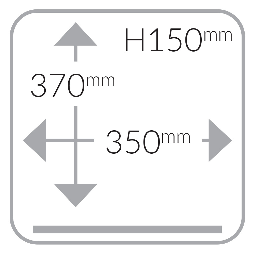 Vacuümmachine, roestvrijstalen tank 370x350xh150 mm. 16 m3/u TOUCH-scherm - Afbeelding 2