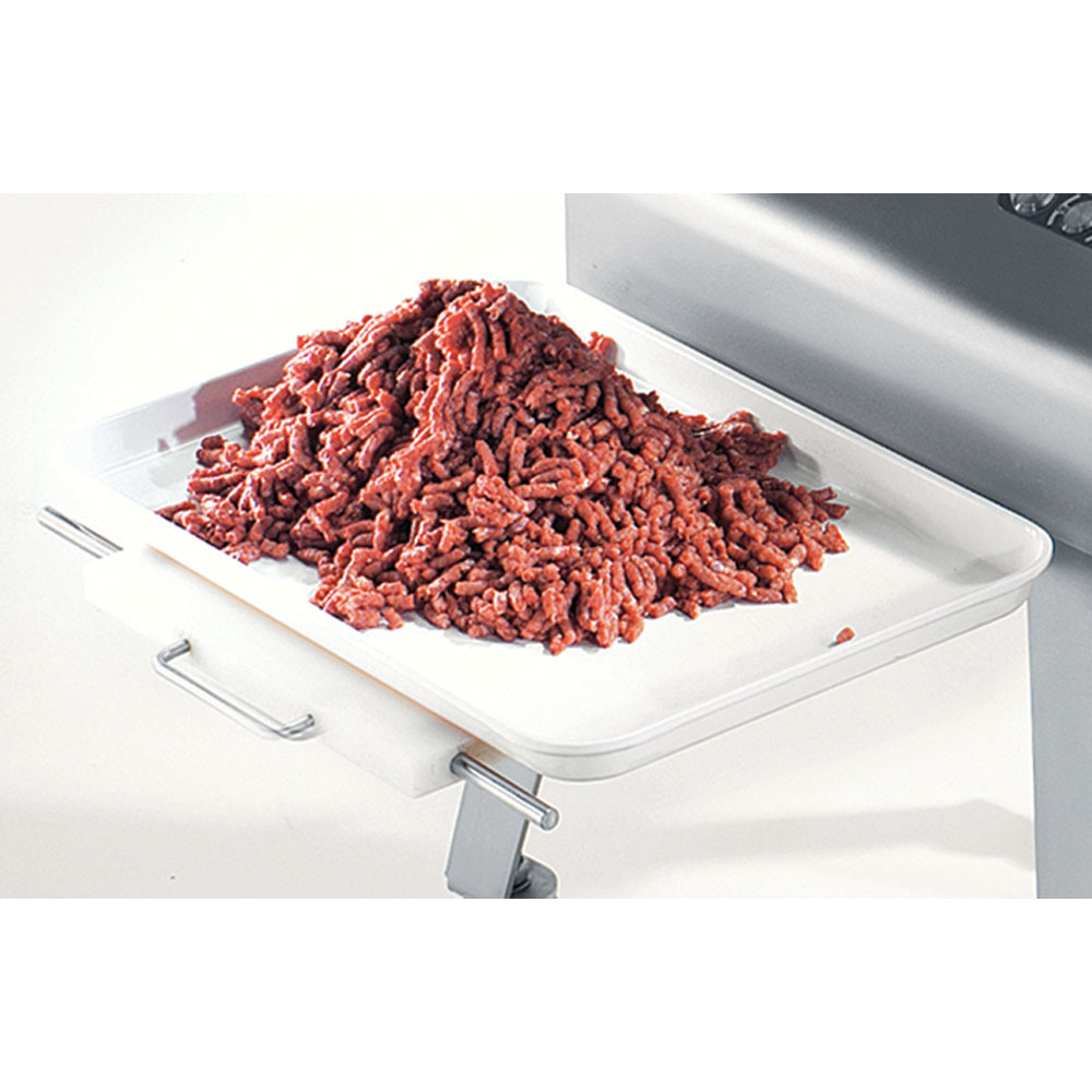 Vleesmolen van roestvrij staal nr. 32, Ø 6 mm, 600 kg/u, met onderstel met wielen - Afbeelding 2