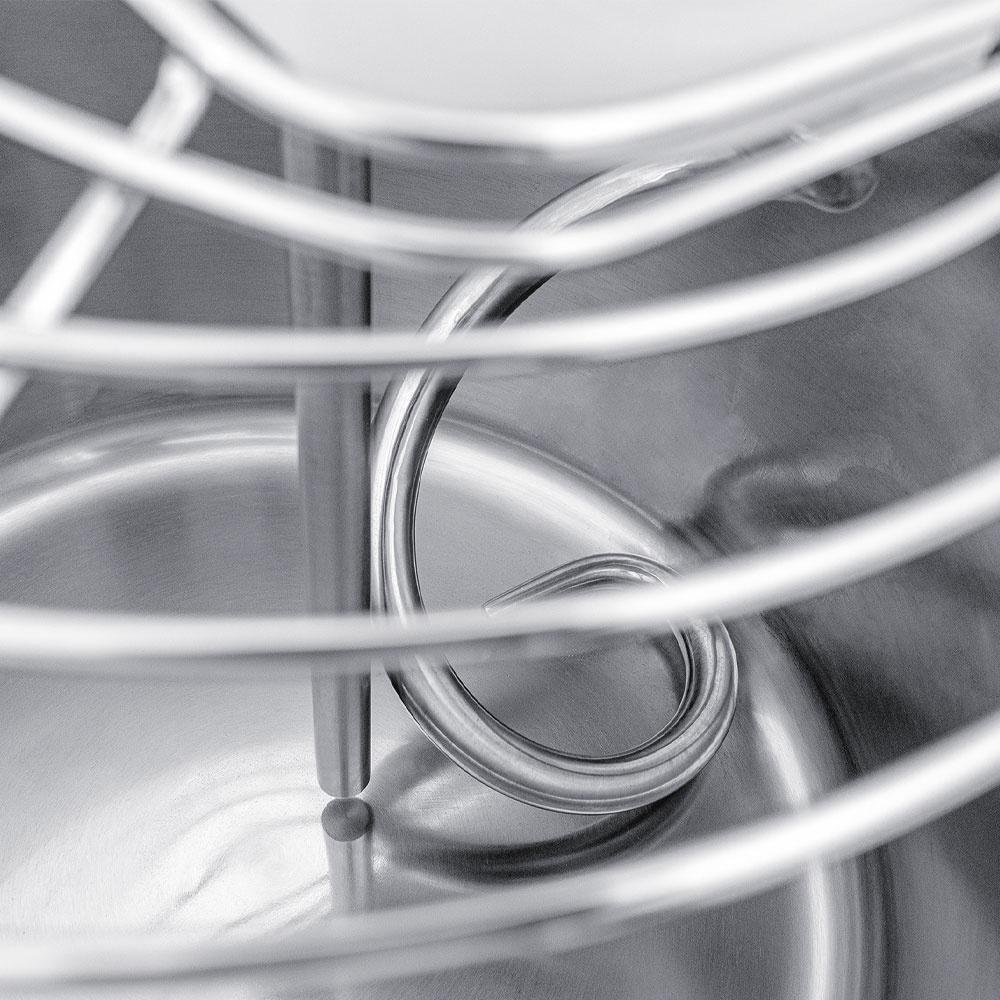 Spiraalkneder 42 liter kantelkop, afneembare kom, 2 snelheden, timer, op wielen - Afbeelding 2