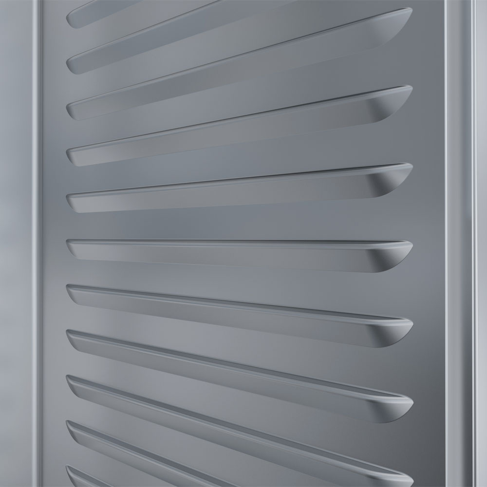 Verwarmde maaltijdtrolley, 20 GN 2/1, hygrometrische regeling - Afbeelding 2