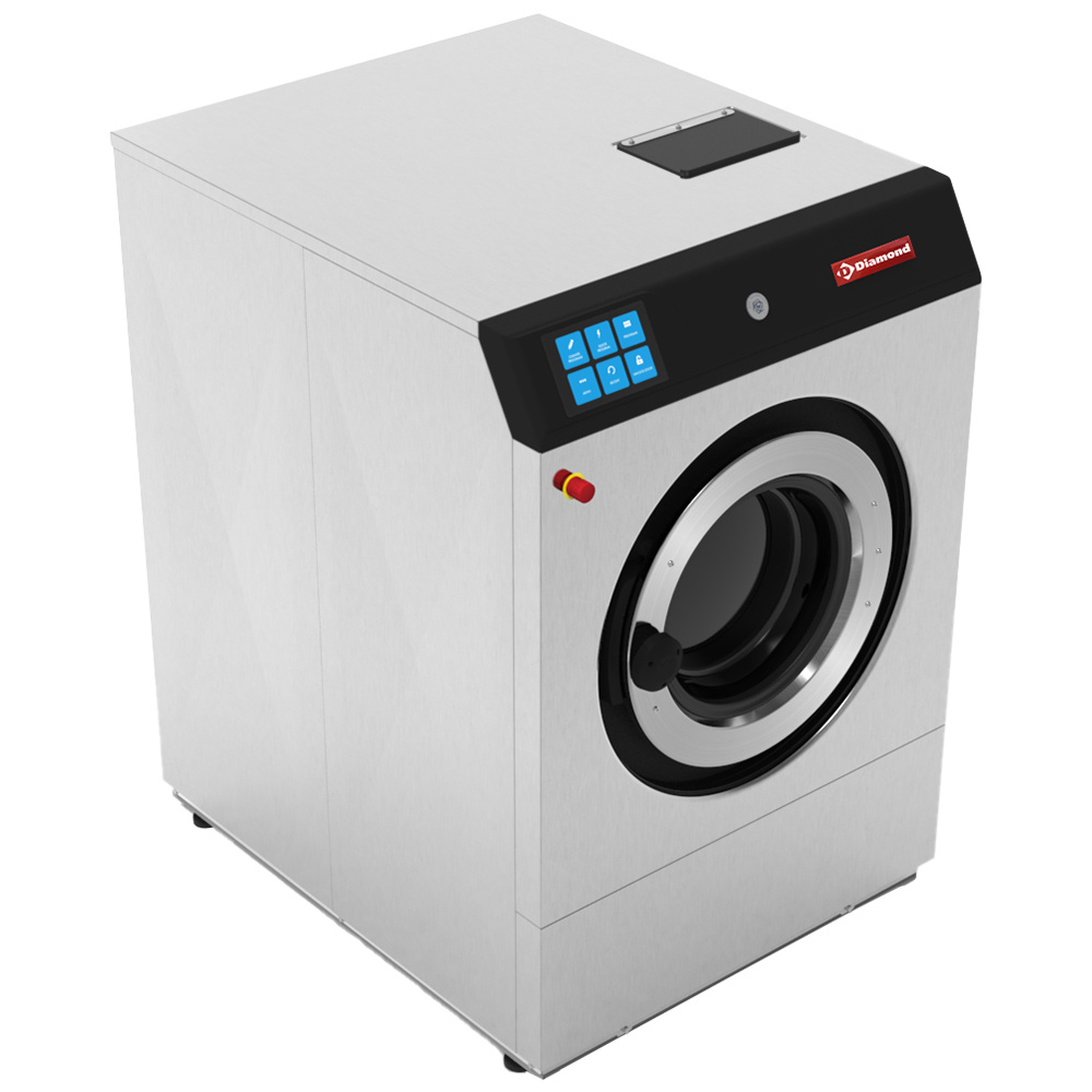 Afdichtende wasmachine "roestvrij staal" 23 kg, met TOUCHSCREEN - Afbeelding 2