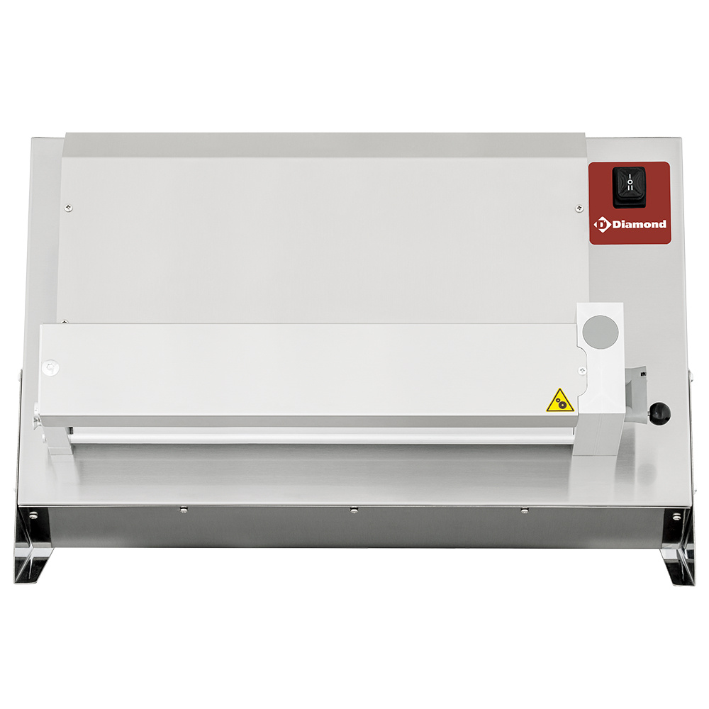 Pizzaroller Ø 420 mm, 1 rol "Lineair", van roestvrij staal - Afbeelding 2