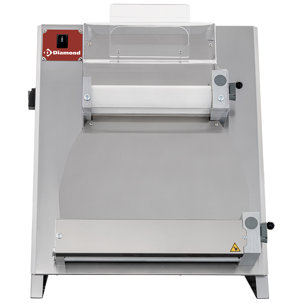 Pizzaroller Ø 420 mm, 2 rollen "Lineair", van roestvrij staal - Afbeelding 2