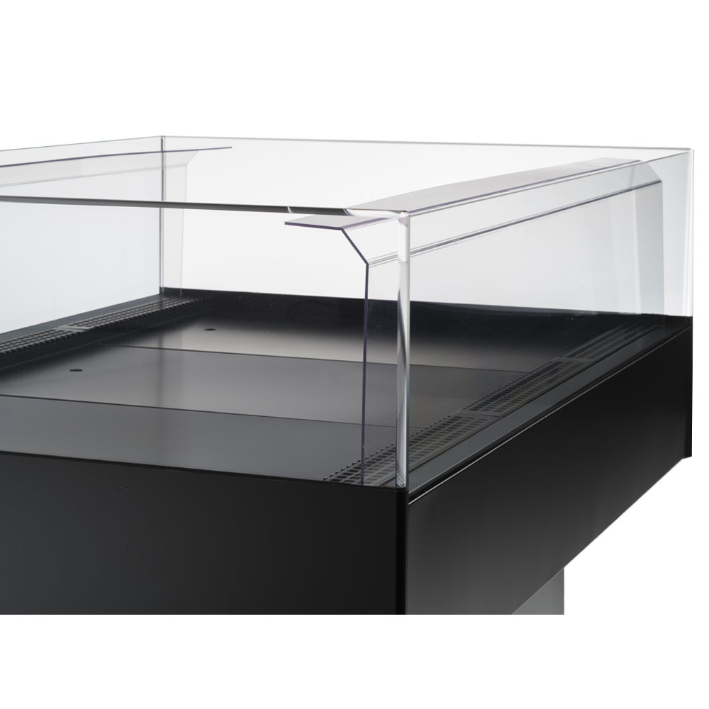 Panoramische zelfbedieningskoeltoonbank - GRIJS/ZWART - Afbeelding 3