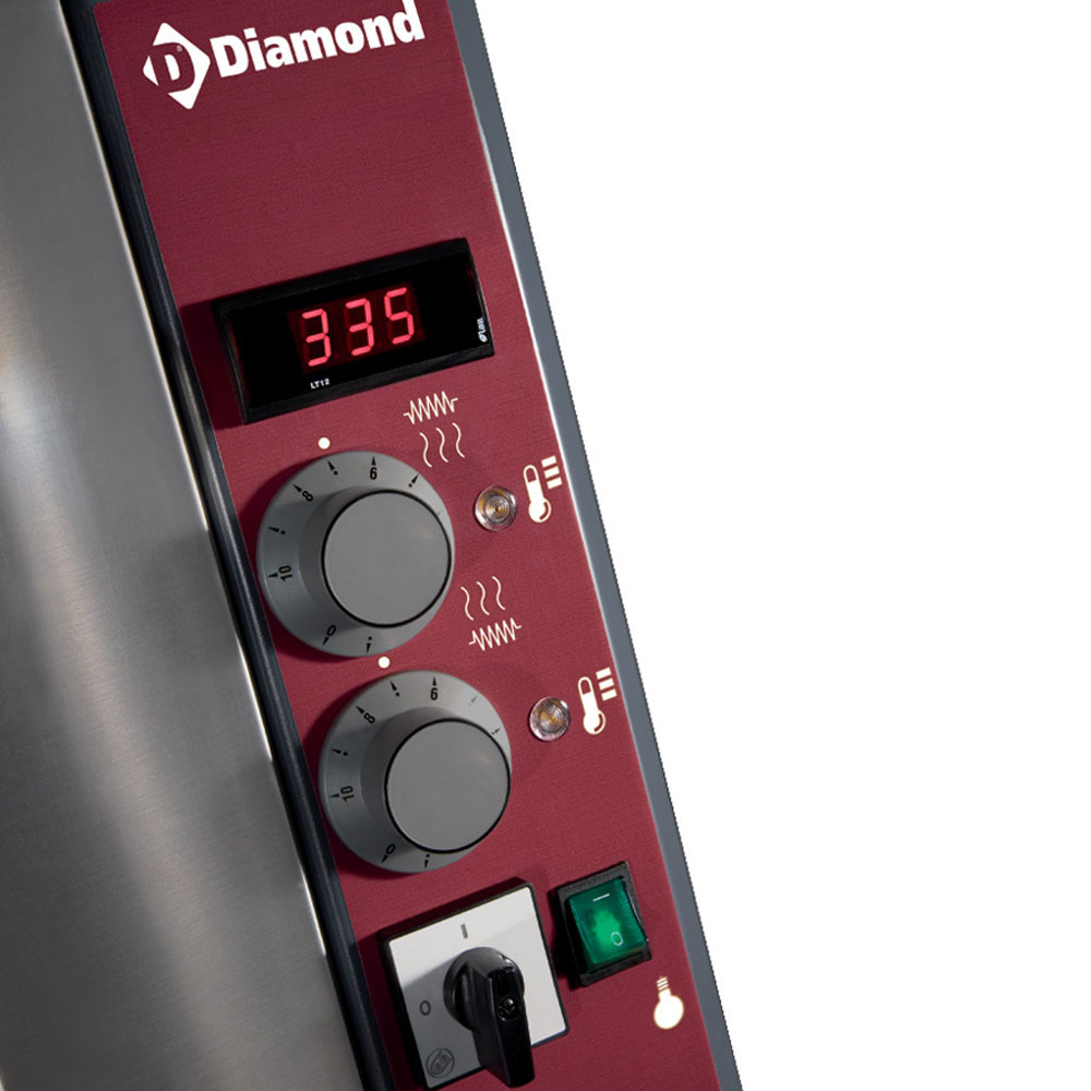 Elektrische pizzaoven, 6 pizza's Ø 350 mm - Afbeelding 3