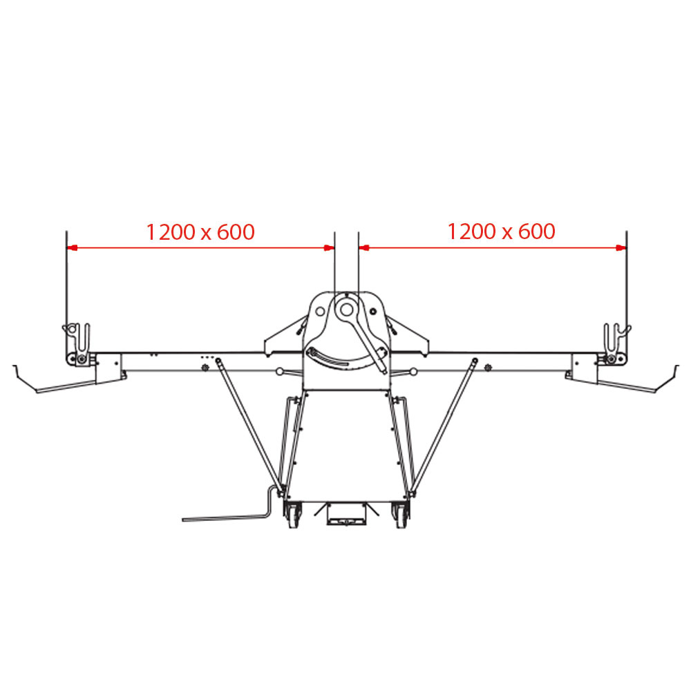 Plaatwals op sokkel, 600x1200 mm - Variabele snelheid - Afbeelding 3