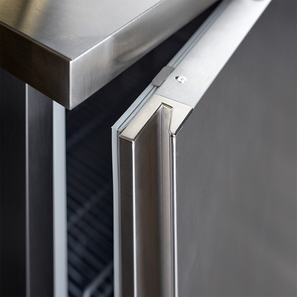 Geventileerde koelkast, 400 liter, roestvrij staal - Afbeelding 3