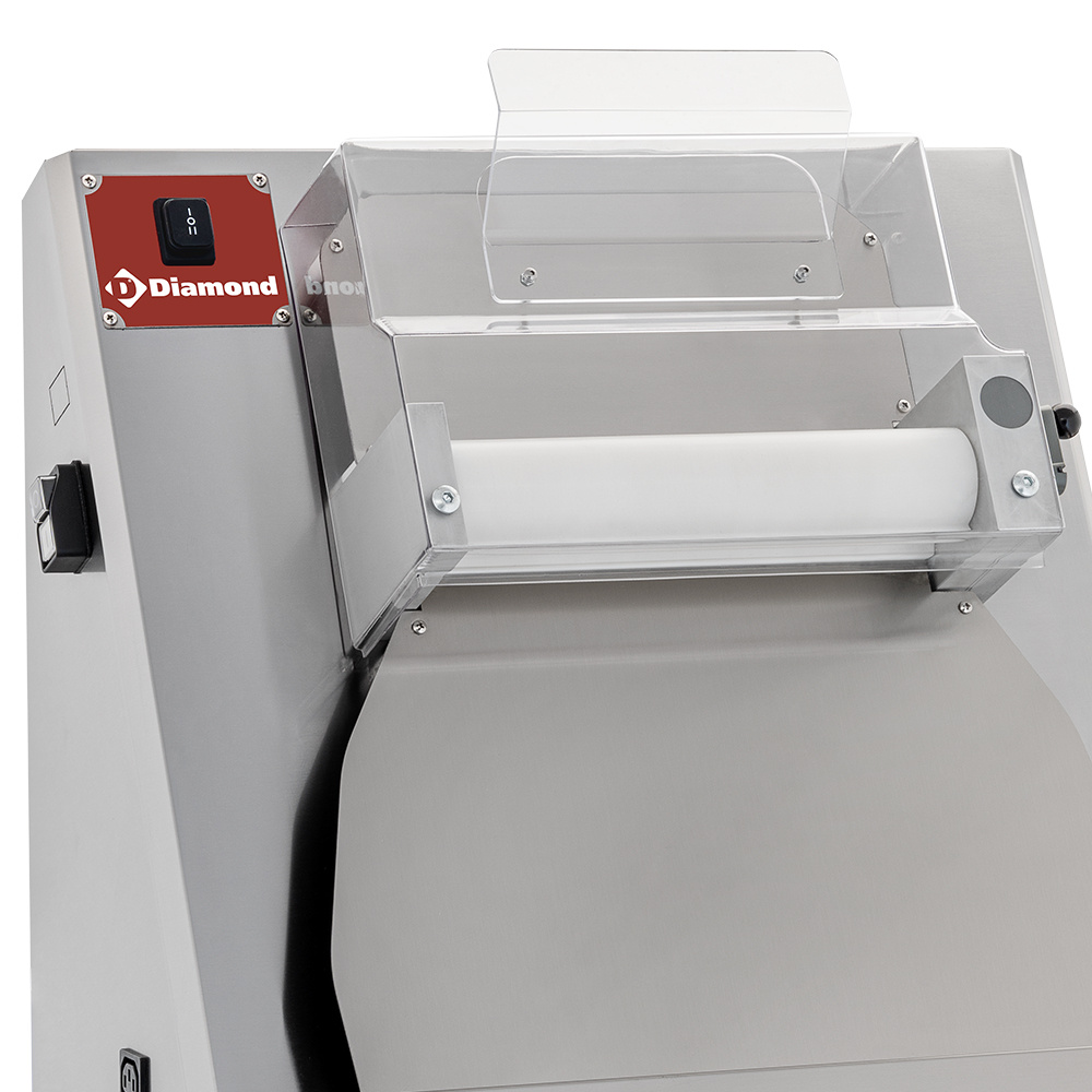 Pizzaroller Ø 420 mm, 2 rollen "Lineair", van roestvrij staal - Afbeelding 3