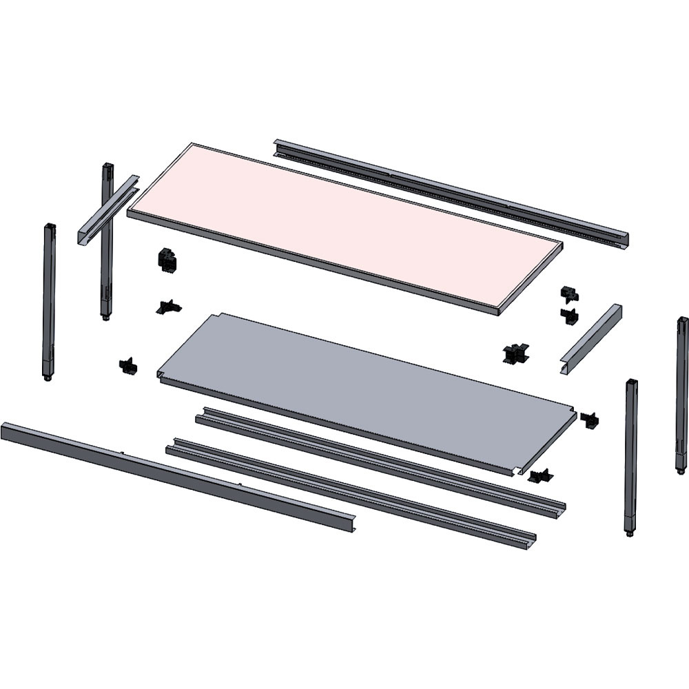 Wandwerktafel met onderplank - Afbeelding 4
