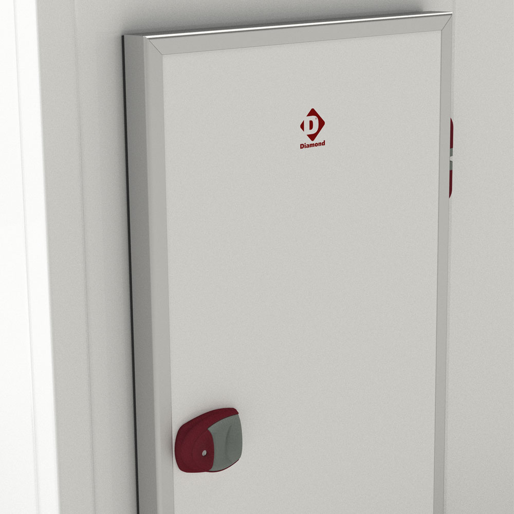 Combi koelcel ISO 100 binnenafmetingen 2230 x 2030 & 2230 x 1230 xh 2230 mm (10,09 + 6,12 m³) - Afbeelding 4