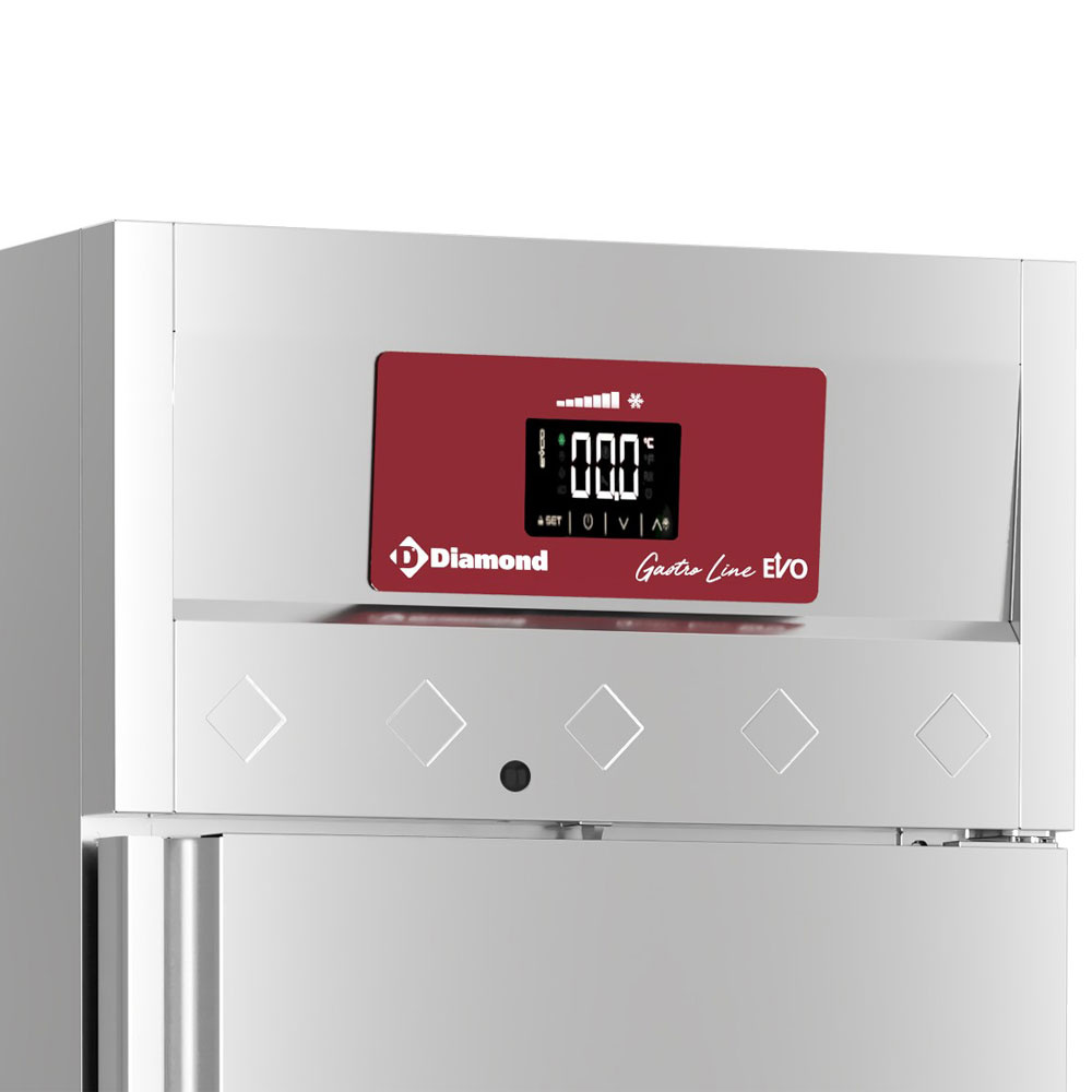 Geventileerde koelkast 700 liter, 1 deur GN 2/1, op wielen - Afbeelding 4