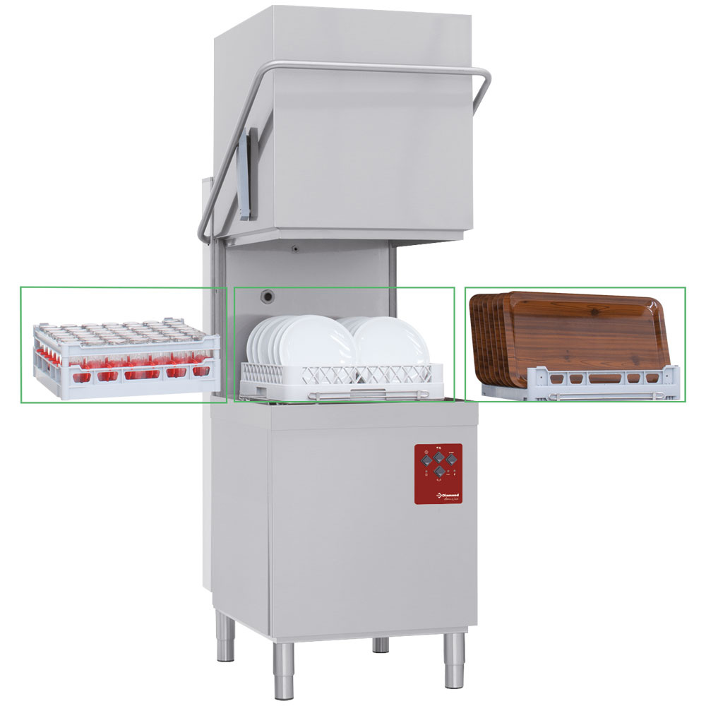 Afzuigkap vaatwasser, mand 500x500 mm + Break Tank - Afbeelding 4