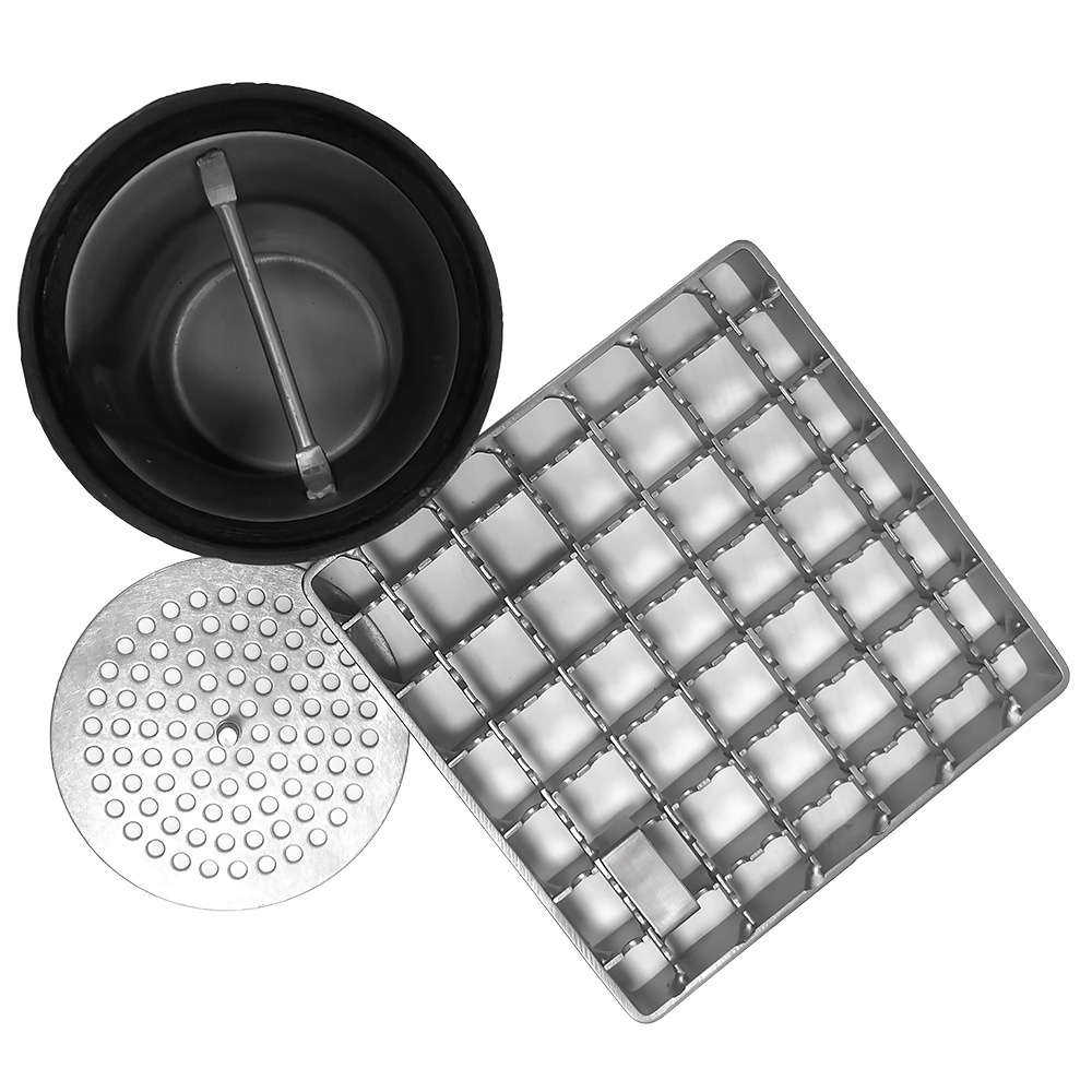 RVS vloerafvoergoot 300x300, zijafvoer - Afbeelding 5